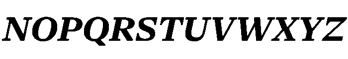 NaNSerfAText BoldItalic Font UPPERCASE