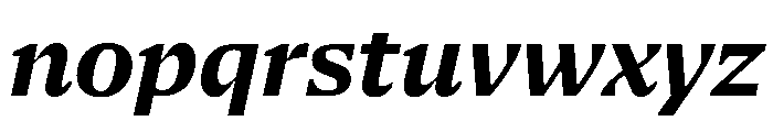 NaNSerfAText BoldItalic Font LOWERCASE