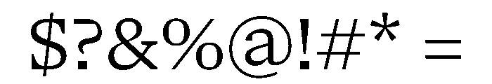 NaNSerfAText Book Font OTHER CHARS
