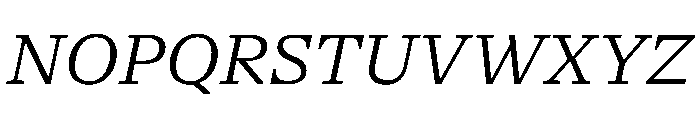 NaNSerfAText BookItalic Font UPPERCASE