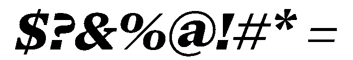 NaNSerfAText ExtraBoldItalic Font OTHER CHARS