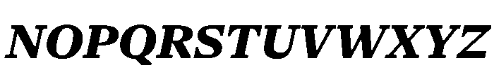 NaNSerfAText ExtraBoldItalic Font UPPERCASE