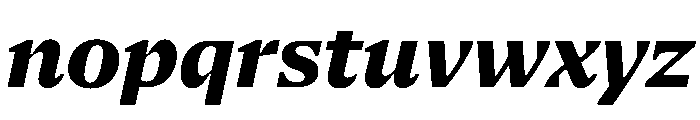 NaNSerfAText ExtraBoldItalic Font LOWERCASE
