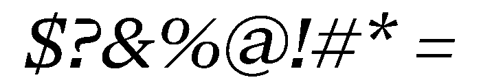 NaNSerfAText Italic Font OTHER CHARS