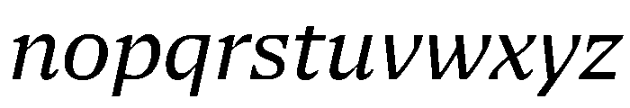 NaNSerfAText Italic Font LOWERCASE