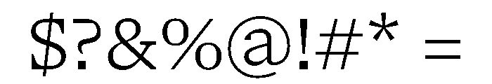 NaNSerfAText Light Font OTHER CHARS