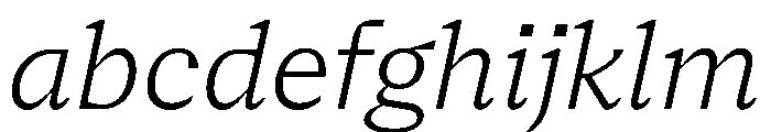 NaNSerfAText LightItalic FONT