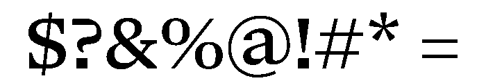 NaNSerfAText Medium Font OTHER CHARS