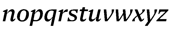 NaNSerfAText MediumItalic Font LOWERCASE