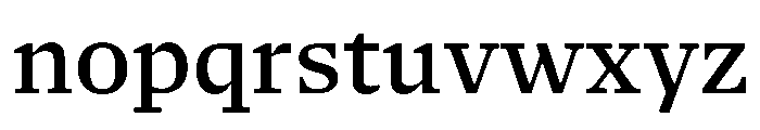 NaNSerfAText Medium Font LOWERCASE