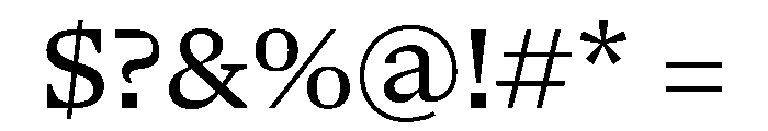 NaNSerfAText Regular Font OTHER CHARS