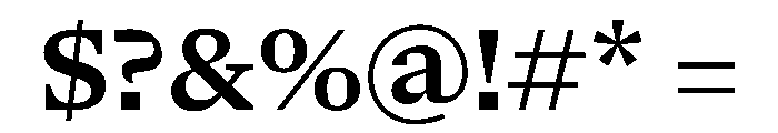 NaNSerfAText Semibold Font OTHER CHARS