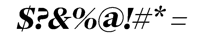NaNSerfBHeadline BoldItalic Font OTHER CHARS