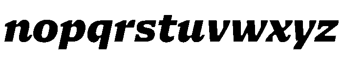 NaNSerfBMicro BlackItalic Font LOWERCASE