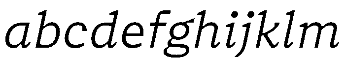 NaNSerfBMicro LightItalic FONT