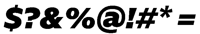 NaNSerfSans BlackItalic Font OTHER CHARS