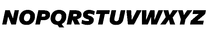 NaNSerfSans BlackItalic Font UPPERCASE