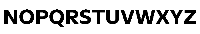 NaNSerfSans Bold Font UPPERCASE