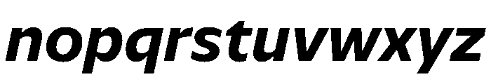 NaNSerfSans BoldItalic Font LOWERCASE