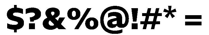 NaNSerfSans ExtraBold Font OTHER CHARS