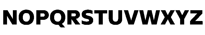 NaNSerfSans ExtraBold Font UPPERCASE