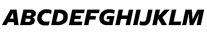 NaNSerfSans ExtraBoldItalic Font UPPERCASE