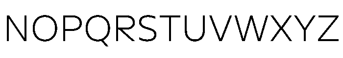 NaNSerfSans ExtraLight Font UPPERCASE