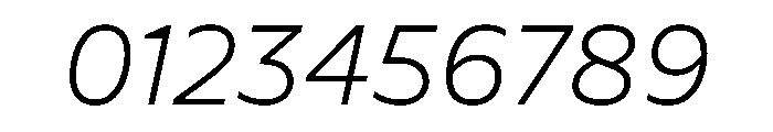 NaNSerfSans ExtraLightItalic Font OTHER CHARS