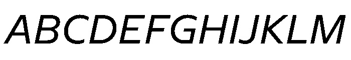 NaNSerfSans Italic Font UPPERCASE