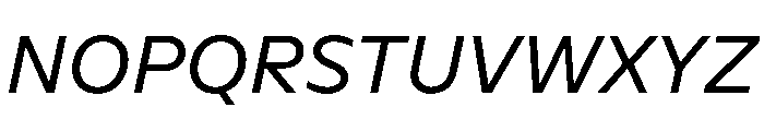 NaNSerfSans Italic Font UPPERCASE