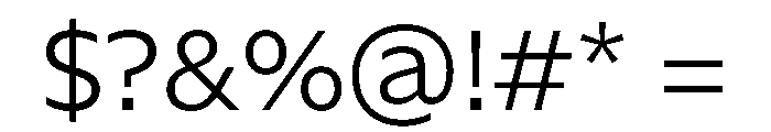 NaNSerfSans Light Font OTHER CHARS