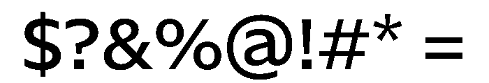 NaNSerfSans Medium Font OTHER CHARS