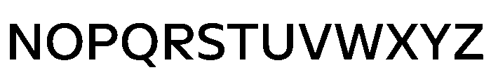 NaNSerfSans Medium Font UPPERCASE