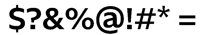NaNSerfSans Semibold Font OTHER CHARS