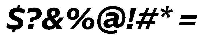NaNSerfSansCyrillic BoldItalic Font OTHER CHARS