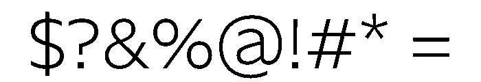 NaNSerfSansCyrillic ExtraLight Font OTHER CHARS