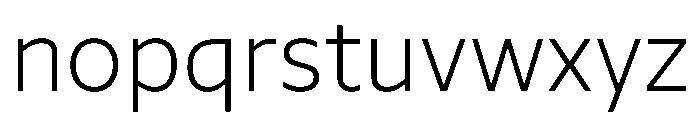 NaNSerfSansCyrillic ExtraLight Font LOWERCASE