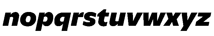 NaNSerfSansGreek BlackItalic Font LOWERCASE