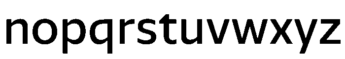 NaNSerfSansPan African Medium Font LOWERCASE