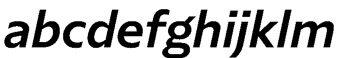 NaNSerfSansThai SemiboldItalic FONT