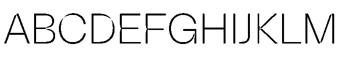 NaNSpaceland Extralight Font UPPERCASE