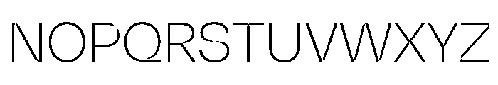 NaNSpaceland Extralight Font UPPERCASE