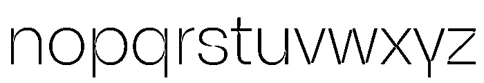 NaNSpaceland Extralight Font LOWERCASE
