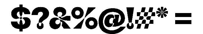 NaNSpaceland Heavy Font OTHER CHARS