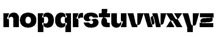 NaNSpaceland Heavy Font LOWERCASE