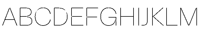 NaNSpaceland Thin Font UPPERCASE
