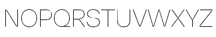 NaNSpaceland Thin Font UPPERCASE