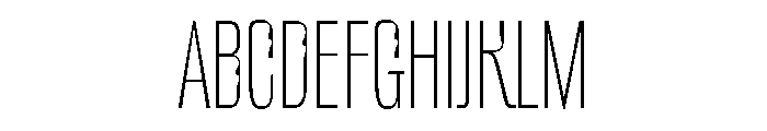 NaNSuccessSans Thin Font UPPERCASE