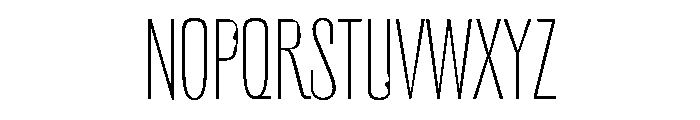 NaNSuccessSans Thin Font UPPERCASE