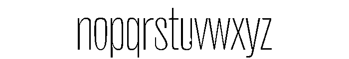 NaNSuccessSans Thin Font LOWERCASE